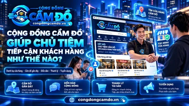 tìm hiểu cộng đồng cầm đồ giúp chủ tiệm cầm đồ tiếp cận khách hàng như thế nào