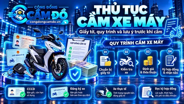 thủ tục cầm xe máy