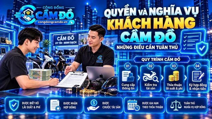 quyền và nghĩa vụ khách hàng cầm đồ cần tuân thủ