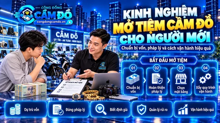kinh nghiệm mở tiệm cầm đồ dành cho người mới