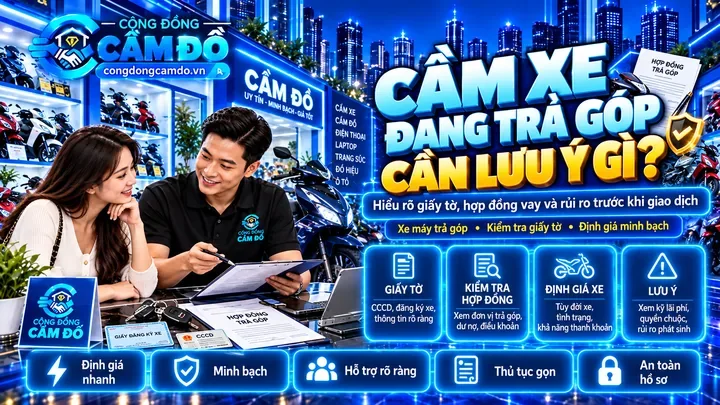 cầm xe trả góp cần lưu ý gì?